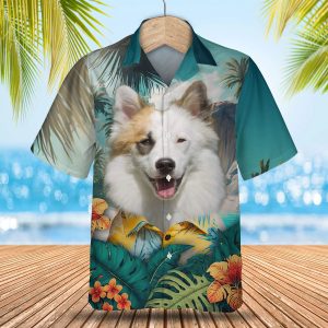 Icelandic Sheepdog - 3D Tropical Hawaiian Shirt