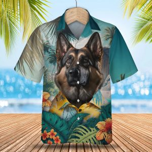 German Shepherd - 3D Tropical Hawaiian Shirt