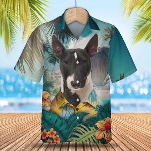 Bull Terrier - 3D Tropical Hawaiian Shirt