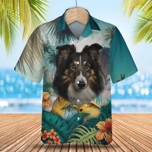 Collie - 3D Tropical Hawaiian Shirt