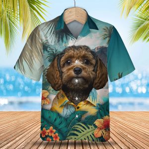 Cavapoo AI - 3D Tropical Hawaiian Shirt
