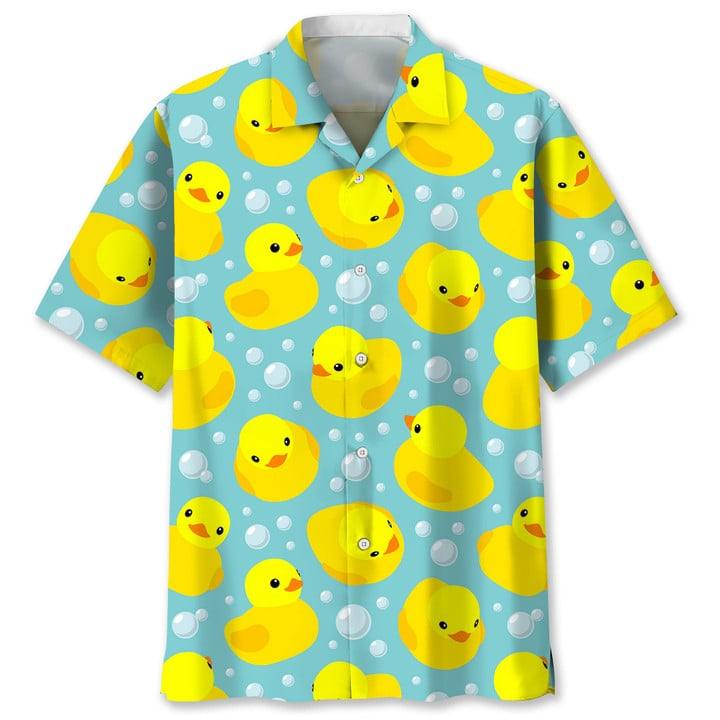 Duck Swimming Hawaii Shirt - Fanshubus
