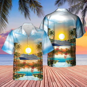 Cruise Ship Hawaiian Shirt, Cruise Ship 3d Printed Shirt, Hawaii Shirt Men, Aloha Shirt, Tropical Sleeve Summer All Size II