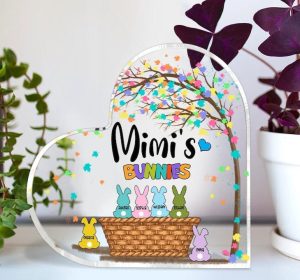 Personalized Easter Mimi Peeps Acrylic Plaque, Religious Easter Gifts for Mimi, Mimi Decoration Gifts Easter, Jesus Peeps Personalized Gifts