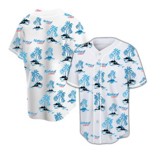 Tropical Palms Natural Light Button Shirt