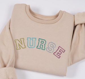 Embroidered Nurse Sweatshirt