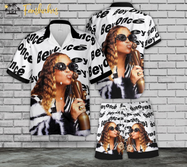 Beyoncé Hawaiian Shirt Set | Unisex Hawaiian Set | Music Hawaiian Style