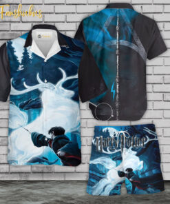 Harry Potter Hawaiian Shirt Set | Harry Potter Hawaiian Style | Unisex Hawaiian Set | Movie Hawaiian Style