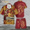 Gryffindor House Hawaiian Shirt Set | Harry Potter Hawaiian Style | Unisex Hawaiian Set |Hogwarts Movie Hawaiian Style