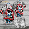 Avengers Captain America Character Cartoon Hawaiian Shirt Set | Avengers Hawaiian Style | Unisex Hawaiian Set | Movie Hawaiian Style