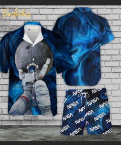 NASA Shirt Set | Space Hawaiian Style | Unisex Hawaiian Set | Hawaiian Style