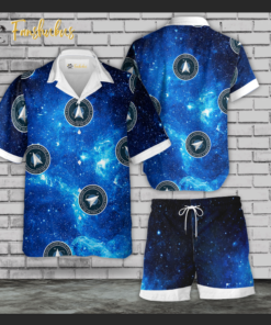 Space Force US Shirt Set | U.S Space Force Hawaiian Style | Unisex Hawaiian Set | Hawaiian Style