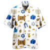 Hanukkah Hawaii Shirt Holiday Hanukkah Presents Aloha Shirt White Unisex