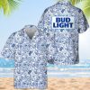 Bud Light Summer Doodle Art Hawaiian Shirt