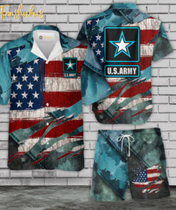 Air Force US Shirt Set | U.S Air Force Hawaiian Style | Unisex Hawaiian Set | Hawaiian Style