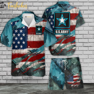 Air Force US Shirt Set | U.S Air Force Hawaiian Style | Unisex Hawaiian Set | Hawaiian Style