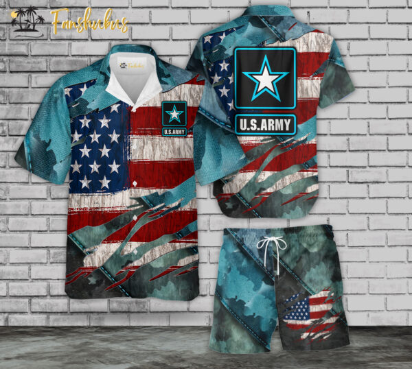 Air Force US Shirt Set | U.S Air Force Hawaiian Style | Unisex Hawaiian Set | Hawaiian Style