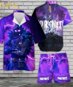 Fornite Hawaiian Shirt Set | Fornite Hawaiian Style | Unisex Hawaiian Set | Gamer Hawaiian Style