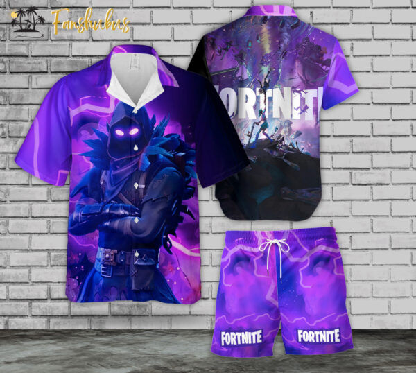 Fornite Hawaiian Shirt Set | Fornite Hawaiian Style | Unisex Hawaiian Set | Gamer Hawaiian Style