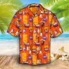 SW Hawaiian Shirt SW Characters Animation Pattern Orange Hawaii Aloha Shirt 2023
