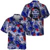 VinoVogue Summer Aloha Floral Pabst Blue Ribbon Hawaiian Shirt