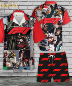 F1 Hawaiian Shirt Set | Formula 1 Hawaiian Style | Unisex Hawaiian Set | Racing Hawaiian Style