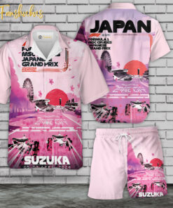 Japan Grand Prix 2024 Hawaiian Shirt Set | Formula 1 Hawaiian Style | Unisex Hawaiian Set | Racing Hawaiian Style