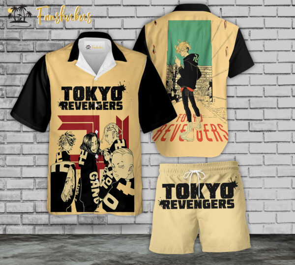 Tokyo Revengers Hawaiian Shirt Set | Anime Hawaiian Style | Unisex Hawaiian Set | Tokyo Revengers Anime Hawaiian Style