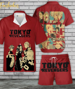 Tokyo Revengers Hawaiian Shirt Set | Anime Hawaiian Style | Unisex Hawaiian Set | Tokyo Revengers Anime Hawaiian Style