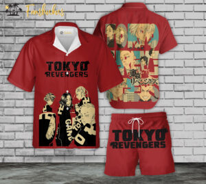Tokyo Revengers Hawaiian Shirt Set | Anime Hawaiian Style | Unisex Hawaiian Set | Tokyo Revengers Anime Hawaiian Style
