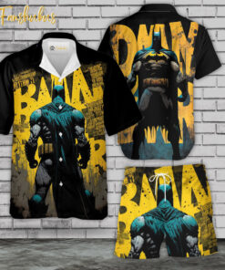 Batman Hawaiian Shirt Set | DC Universe Hawaiian | Unisex Hawaiian Set | DC Comics Hawaiian Style