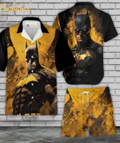 Batman Hawaiian Shirt Set | DC Universe Hawaiian | Unisex Hawaiian Set | DC Comics Hawaiian Style