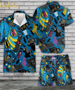 Batman Hawaiian Shirt Set | DC Universe Hawaiian | Unisex Hawaiian Set | DC Comics Hawaiian Style