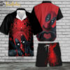 Deadpool Hawaiian Shirt Set | DC Universe Hawaiian | Unisex Hawaiian Set | DC Comics Hawaiian Style