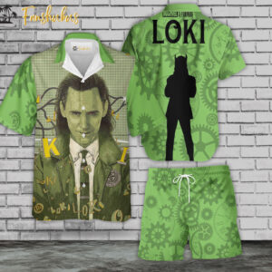 Loki Hawaiian Shirt Set | Marvel Comics Universe Hawaiian | Unisex Hawaiian Set | Marvel Loki Hawaiian Style