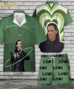 Loki Hawaiian Shirt Set | Marvel Comics Universe Hawaiian | Unisex Hawaiian Set | Marvel Loki Hawaiian Style