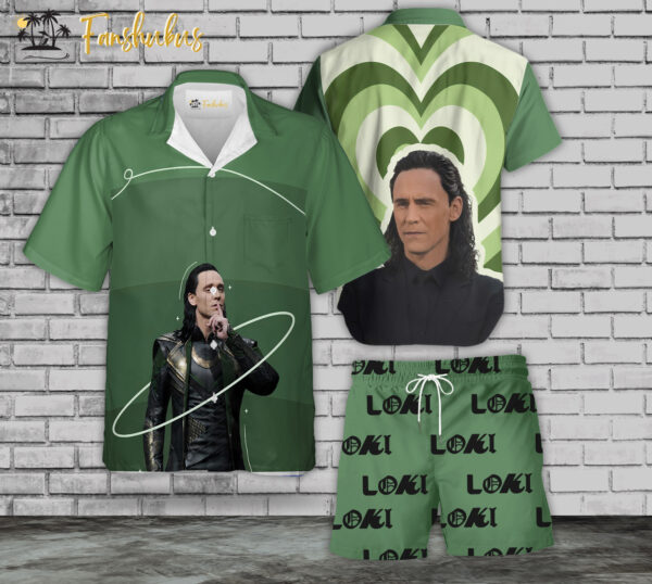 Loki Hawaiian Shirt Set | Marvel Comics Universe Hawaiian | Unisex Hawaiian Set | Marvel Loki Hawaiian Style