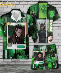 Loki Hawaiian Shirt Set | Marvel Comics Universe Hawaiian | Unisex Hawaiian Set | Marvel Loki Hawaiian Style