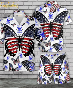 US Navy Veteran Hawaiian Shirt Set | Veteran Hawaiian Style | Unisex Hawaiian Set | Patriot Hawaiian Style