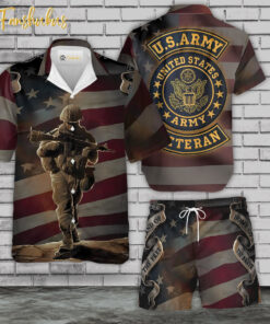 Veteran Hawaiian Shirt Set _ U.S.Army Hawaiian Style _ Unisex Hawaiian Set _ Hawaiian Style