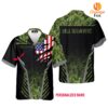 American Flag Custom Name Name And Department Hawaiian Shirt
