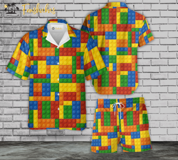 Awesome Lego Hawaiian Shirt Set | Unisex Hawaiian Set | Logo Hawaiian Style