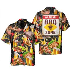 BBQ Warning BBQ Zone Hawaiian Shirt