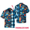 Beach Summer Surfing Custom Name Hawaiian Shirt
