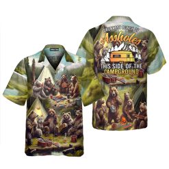 Camping Drunkest The Campground Bears Hawaiian Shirt