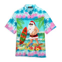 Christmas In July Funny Santa Claus Tropical Style Hawaiian Shirt