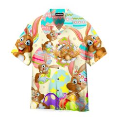 Easter Day - Gift For Men & For Women - Funny Rabbit Eggs Aloha Hawaiian Shirts