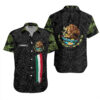 Mexico Flag Camo Mexican Hawaiian Shirt
