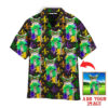 Funny Custom Your Cat Photo Mardi Gras Carnival Fleur De Lis Custom Hawaiian Shirt