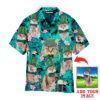 Funny Funny Cat Happy Irish St. Patrick's Day Custom Photo Hawaiian Shirt